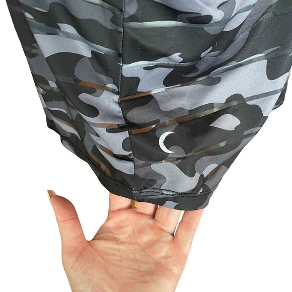 ZYIA Plus 3XL Racerback Tank Top Camo Mesh Stripe Black Gray Workout Tee - Picture 10 of 11